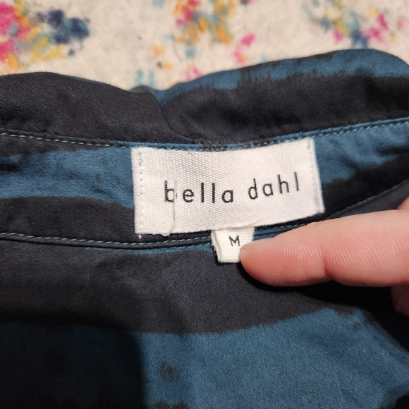 Bella Dahl Blue Zebra Blouse - Picture 2 of 4